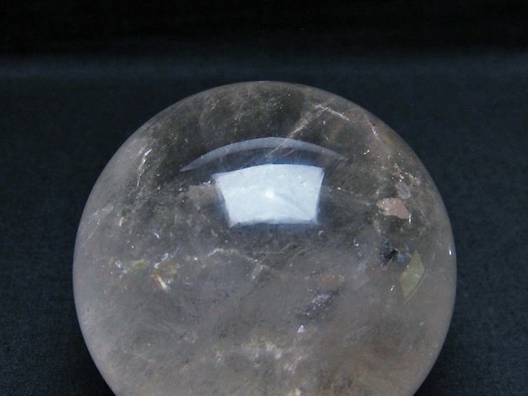 ライトニング水晶 丸玉 76mm [T529-5332] 2枚目