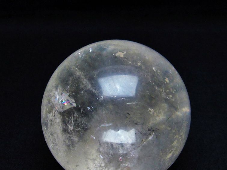 ライトニング水晶 丸玉 63mm [T529-5354] 2枚目