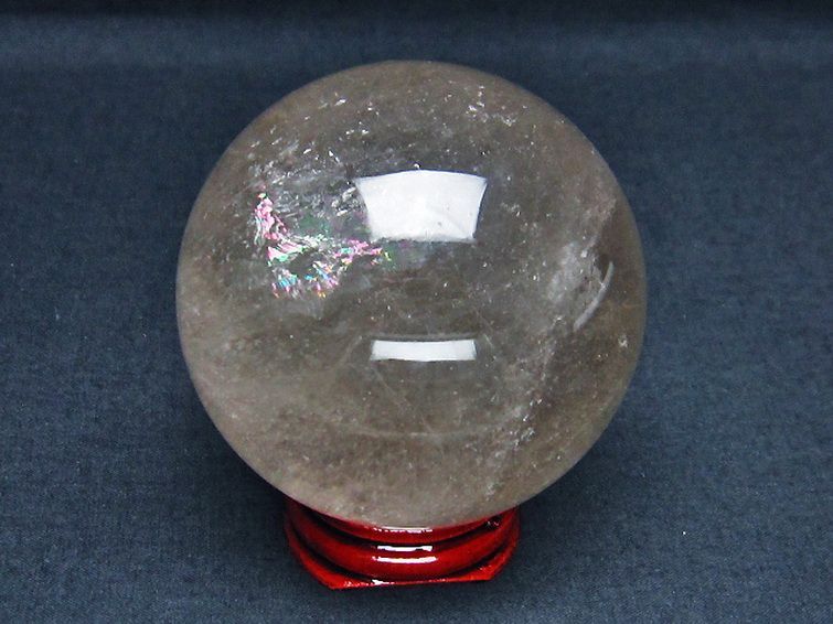 ライトニング水晶 丸玉 63mm [T529-5492] 3枚目