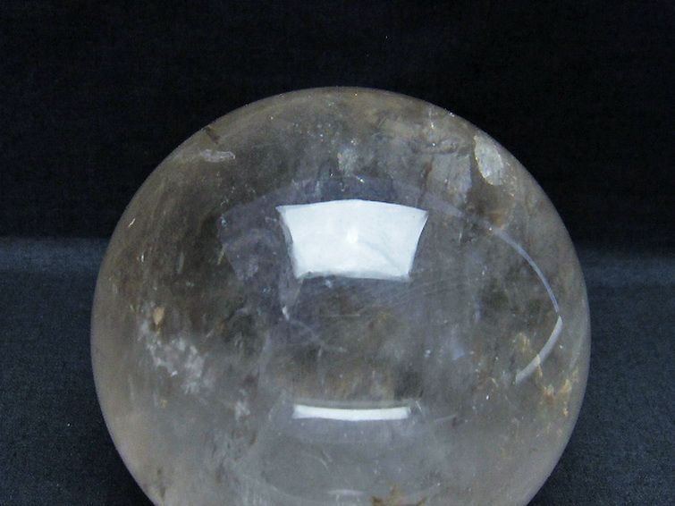 1.7Kg ライトニング水晶 丸玉 106mm [T529-5539] 2枚目