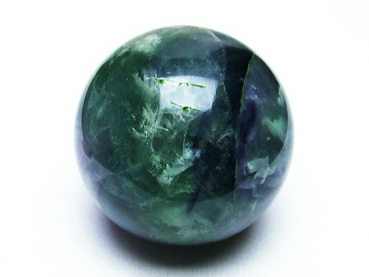 エンジェルフェザーフローライト ファントム入り  丸玉 65mm [T540-2134] 1枚目