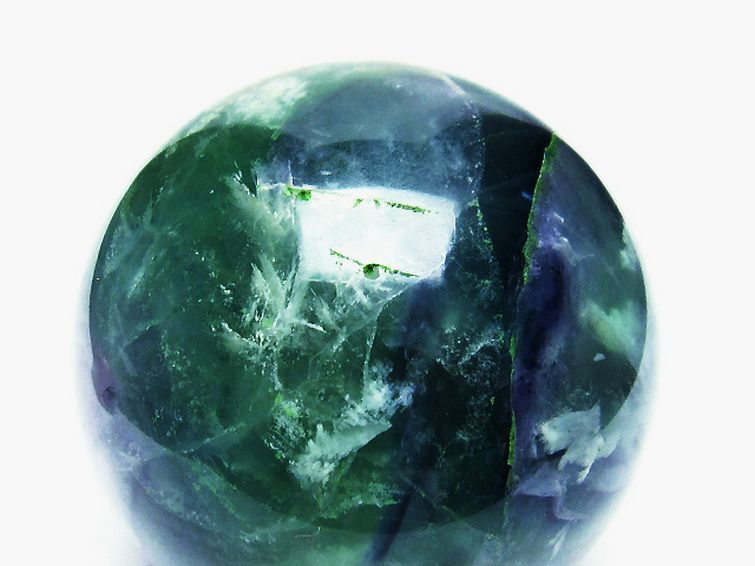 エンジェルフェザーフローライト ファントム入り  丸玉 65mm [T540-2134] 2枚目