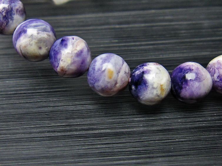 アメリカ ユタ州産 ティファニーストーン ブレスレット 8mm [T544-2337] 2枚目