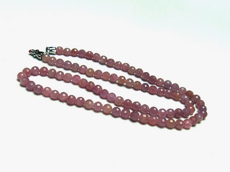 ルビー ネックレス 5mm [T561-1846] 2枚目