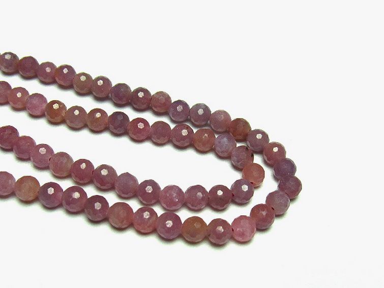 ルビー ネックレス 5mm [T561-1846] 3枚目