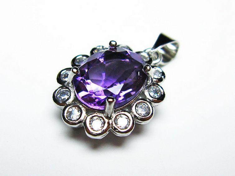 アメジスト ペンダント [T576-2089] 1枚目
