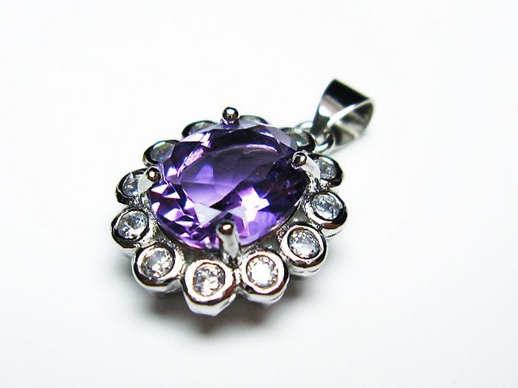 アメジスト ペンダント [T576-2096] 1枚目
