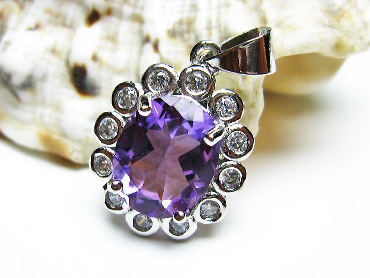 アメジスト ペンダント [T576-2096] 3枚目