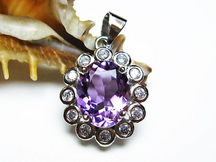 アメジスト ペンダント [T576-2102] 2枚目