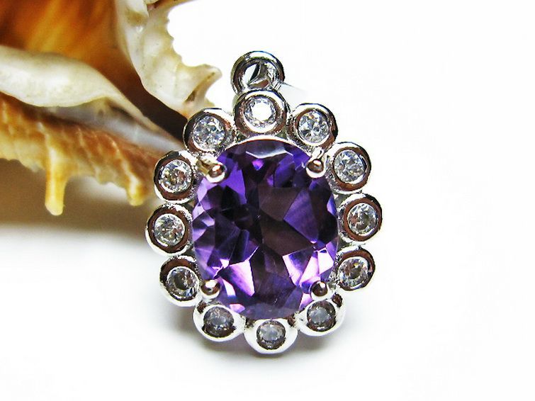 アメジスト ペンダント [T576-2110] 2枚目