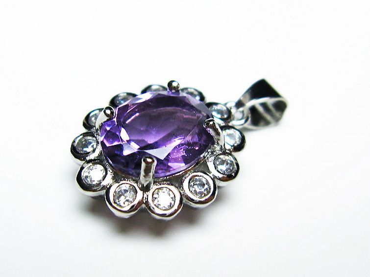 アメジスト ペンダント [T576-2115] 1枚目