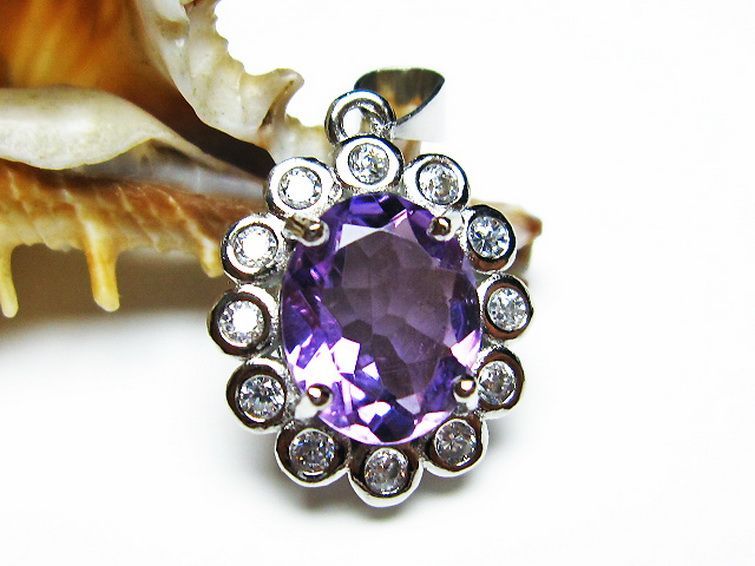 アメジスト ペンダント [T576-2115] 2枚目