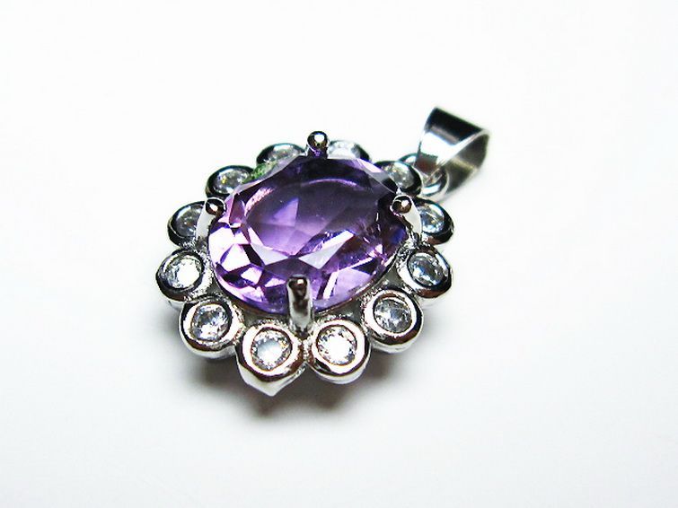 アメジスト ペンダント [T576-2129] 1枚目