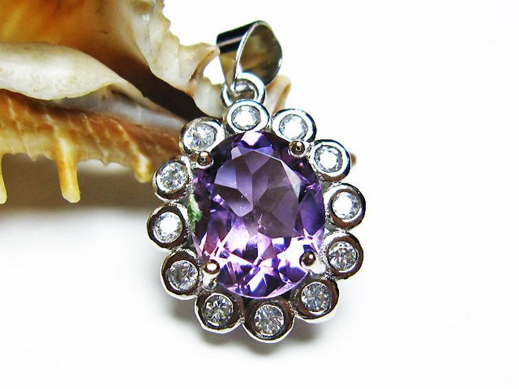 アメジスト ペンダント [T576-2129] 2枚目