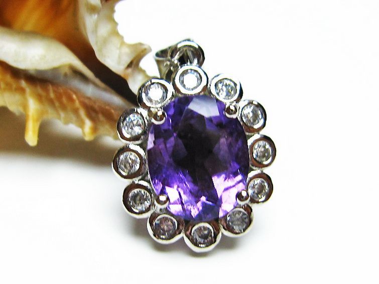 アメジスト ペンダント [T576-2130] 2枚目