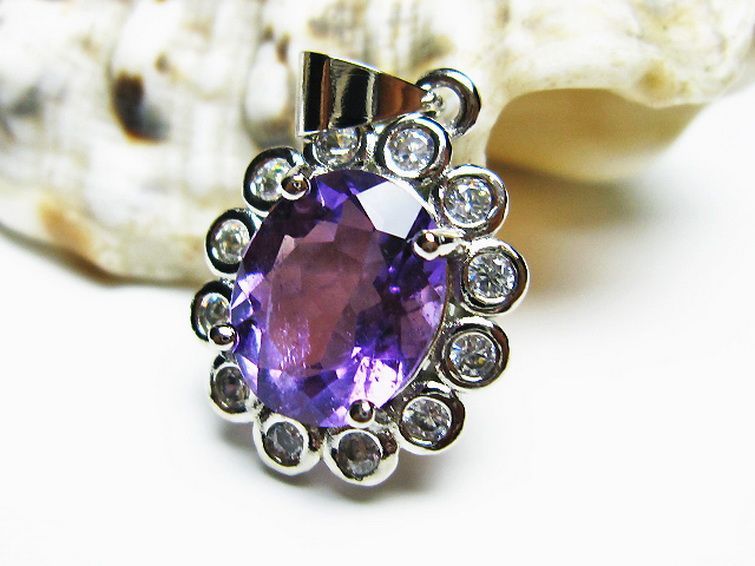 アメジスト ペンダント [T576-2130] 3枚目