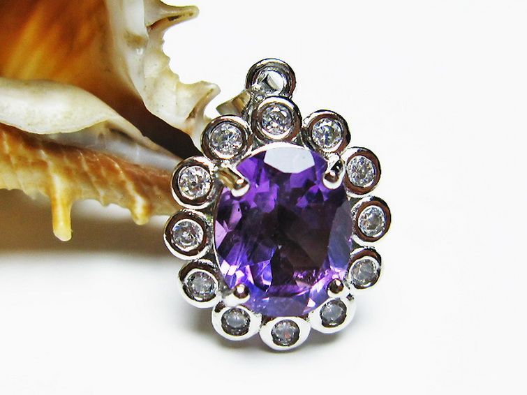 アメジスト ペンダント [T576-2131] 2枚目