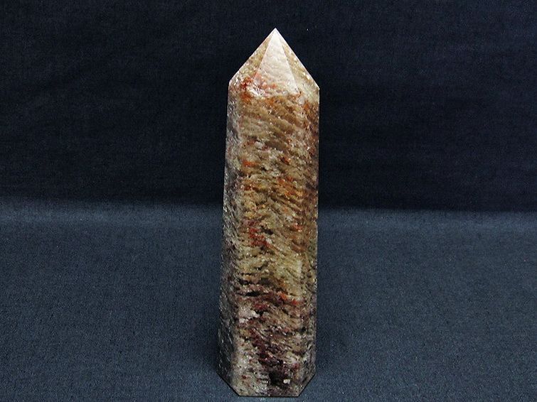 ガーデンクォーツ（庭園水晶）ファントム 六角柱[T577-4134] 1枚目