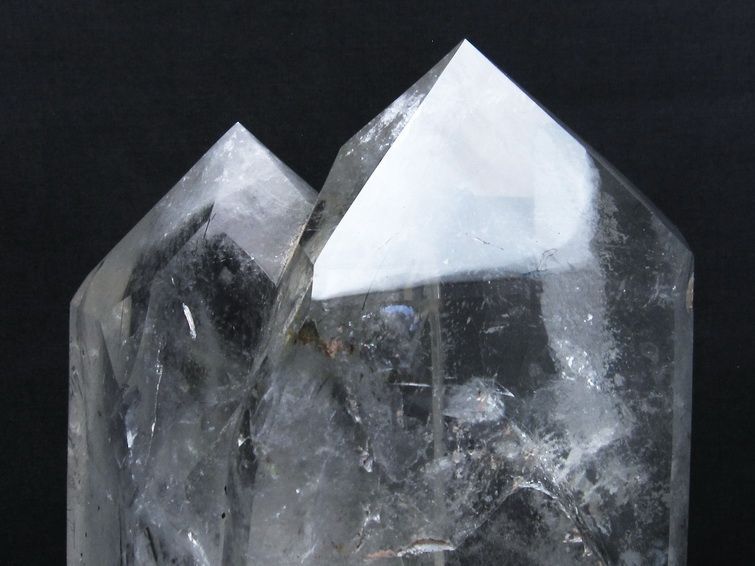 061524  ブラックルチルインクォーツ六角柱 44.1Kg ブラックルチルクォーツ 丸玉 300mm 同梱不可[T718-2674]