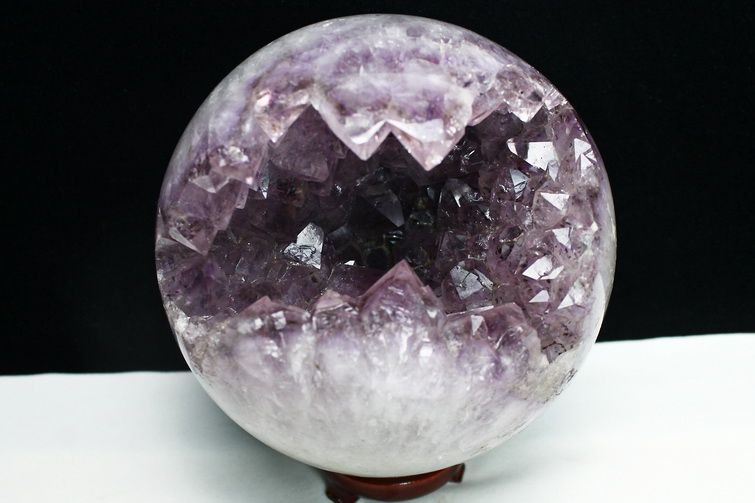 6.4Kg アメジスト笑口 丸玉 180mm [T602-1814]