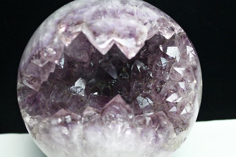 6.4Kg アメジスト笑口 丸玉 180mm [T602-1814]