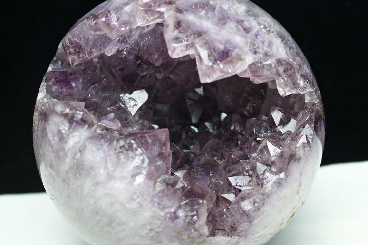 6.4Kg アメジスト笑口 丸玉 180mm [T602-1814]