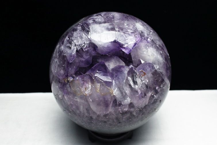 11.5Kg アメジスト笑口 丸玉 207mm [T610-11763]