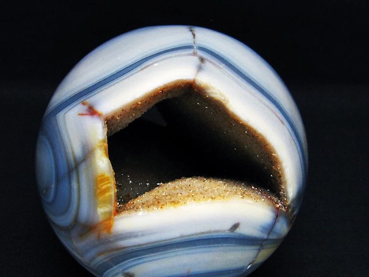 アゲート笑口 丸玉 88mm T610-12055[T610-12055] 2枚目