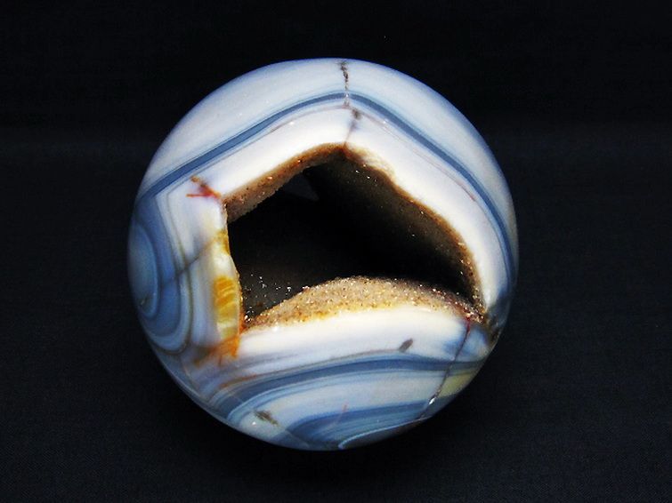 アゲート笑口 丸玉 88mm T610-12055[T610-12055] 3枚目