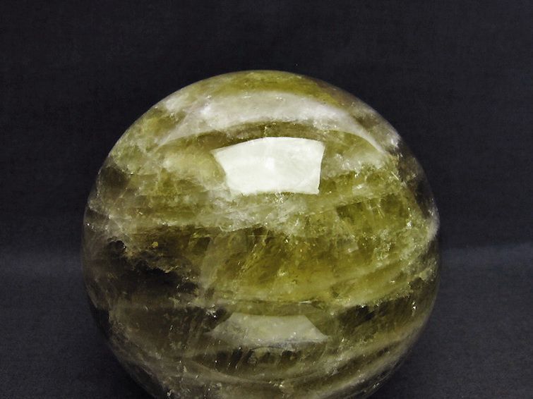 3.6Kg シトリン水晶 丸玉 137mm [T63-6174] 2枚目