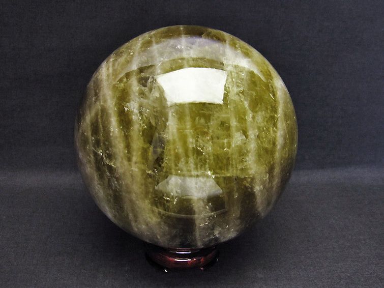 3.6Kg シトリン水晶 丸玉 137mm [T63-6174] 3枚目