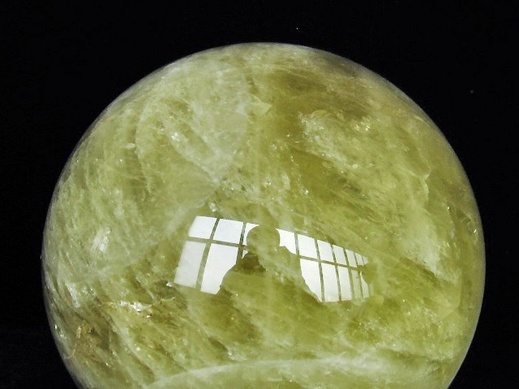 20.3Kg シトリン水晶 丸玉 250mm 同梱不可[T63-6380] 2枚目