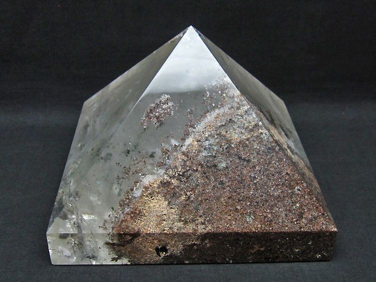 3.8Kg ガーデンルチル水晶ピラミッド[T648-3467] 1枚目