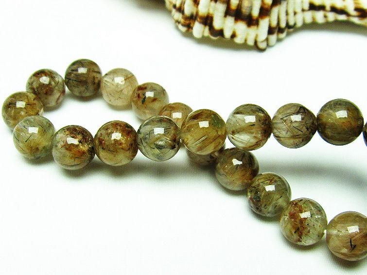 タイチンフラワー水晶 ブレスレット 9mm [T660-1745] 3枚目