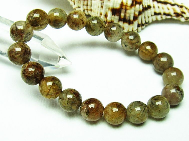 タイチンフラワー水晶 ブレスレット 10mm [T660-1767] 1枚目