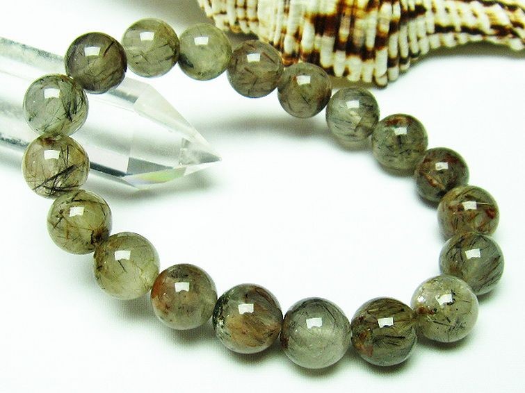 タイチンフラワー水晶 ブレスレット 10mm [T660-1776] 1枚目