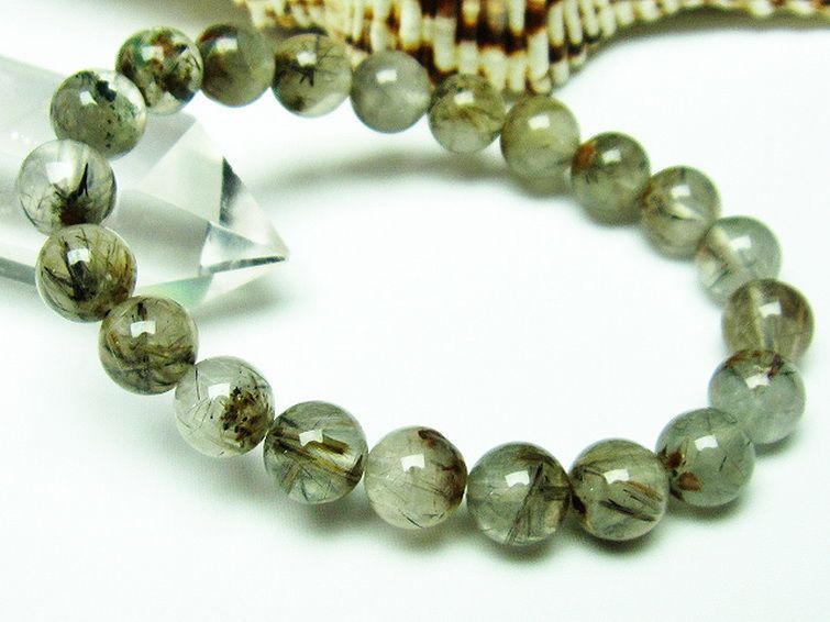 タイチンフラワー水晶 ブレスレット 9mm [T660-1819] 1枚目