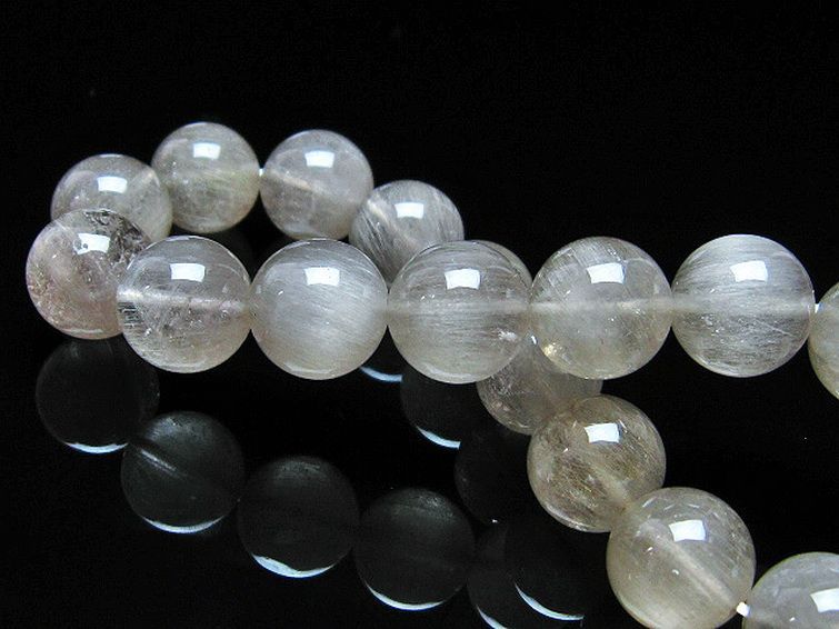 キャッツアイプラチナルチルクォーツ ブレスレット 12mm [T684-3145] 2枚目