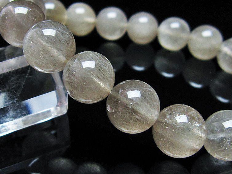 キャッツアイプラチナルチルクォーツ ブレスレット 12mm [T684-3145] 3枚目