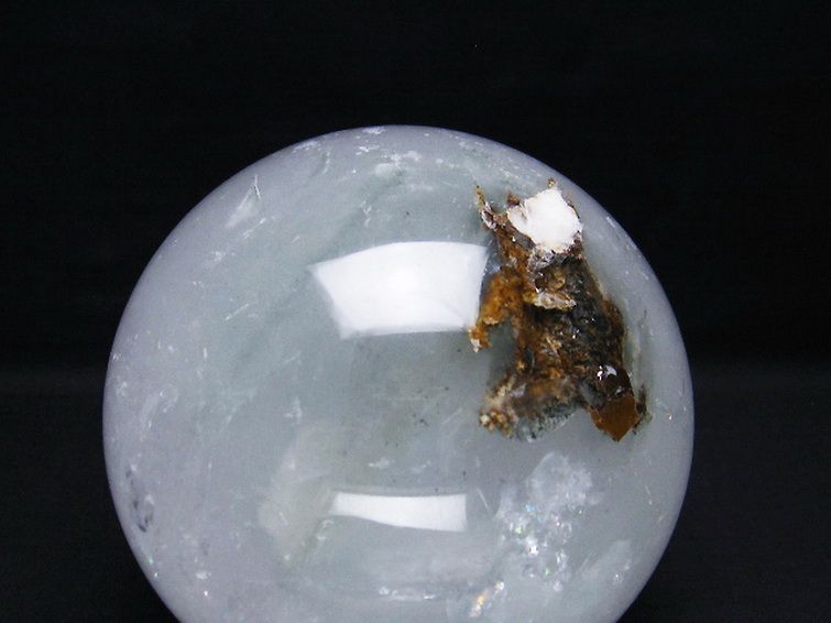 2.1Kg ガーデンクォーツ（庭園水晶） 丸玉 115mm [T718-2871] 2枚目