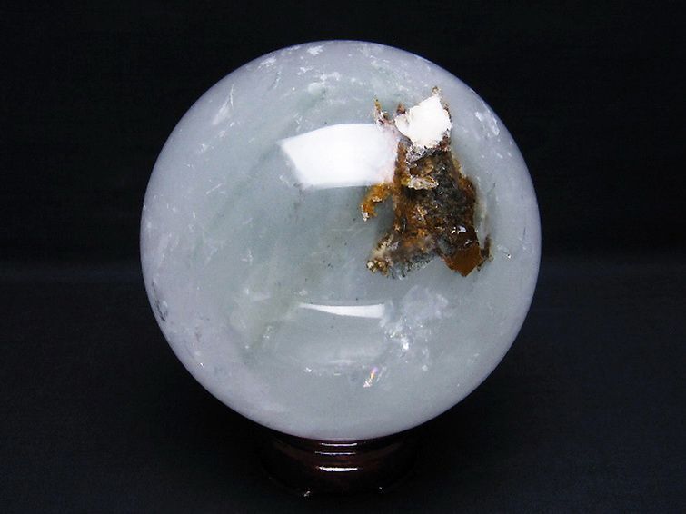 2.1Kg ガーデンクォーツ（庭園水晶） 丸玉 115mm [T718-2871] 3枚目