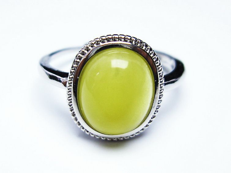 アンバー 琥珀 指輪 (21号)[T746-3153] 1枚目