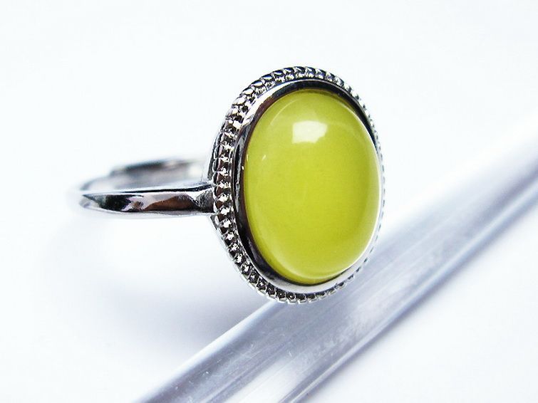 アンバー 琥珀 指輪 (21号)[T746-3153] 2枚目