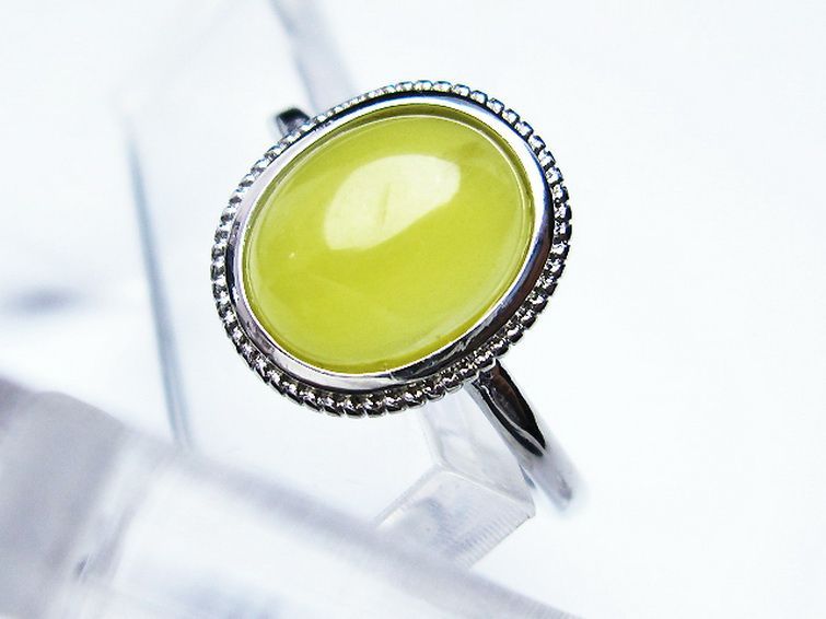 アンバー 琥珀 指輪 (21号)[T746-3153] 3枚目