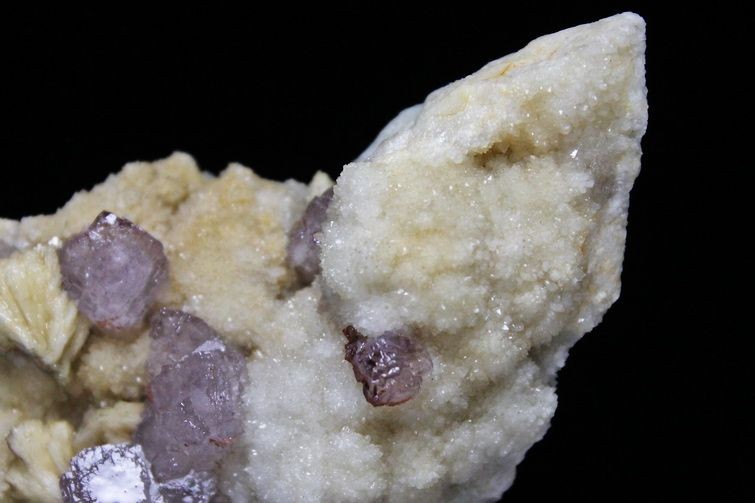 フローライト共生水晶カルサイト 原石[T768-204]