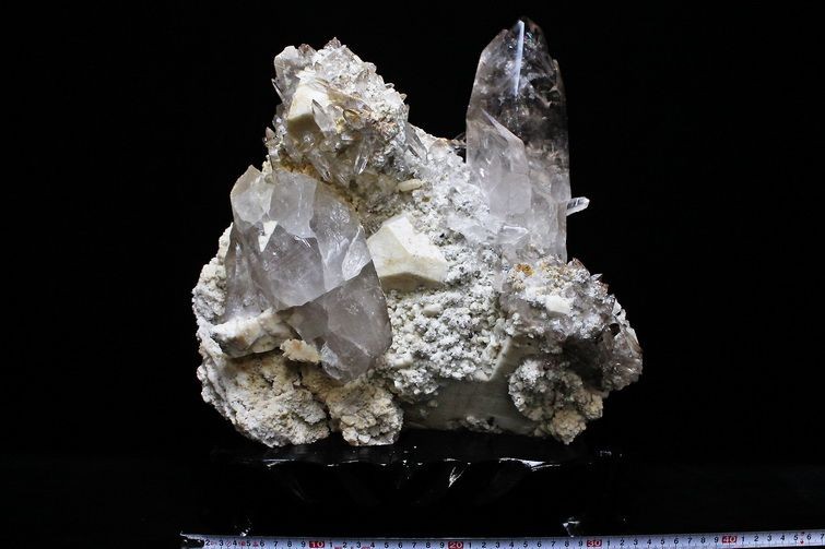 カルサイト クラスター 四川省産 水晶クラスター/カルサイト共生