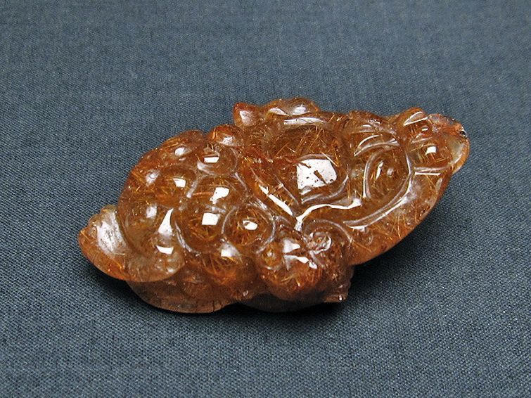 ゴールドタイチンルチル 金蟾 置物[T801-510] 3枚目