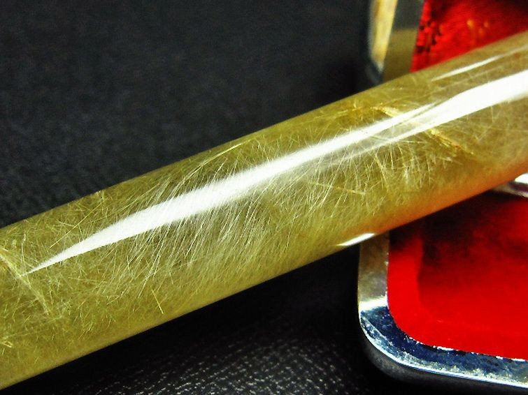 豪華ルチル 印材  12mm [t94-168] 1枚目