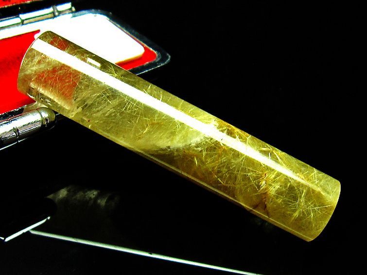 豪華ルチル 印材  12mm [t94-56] 3枚目