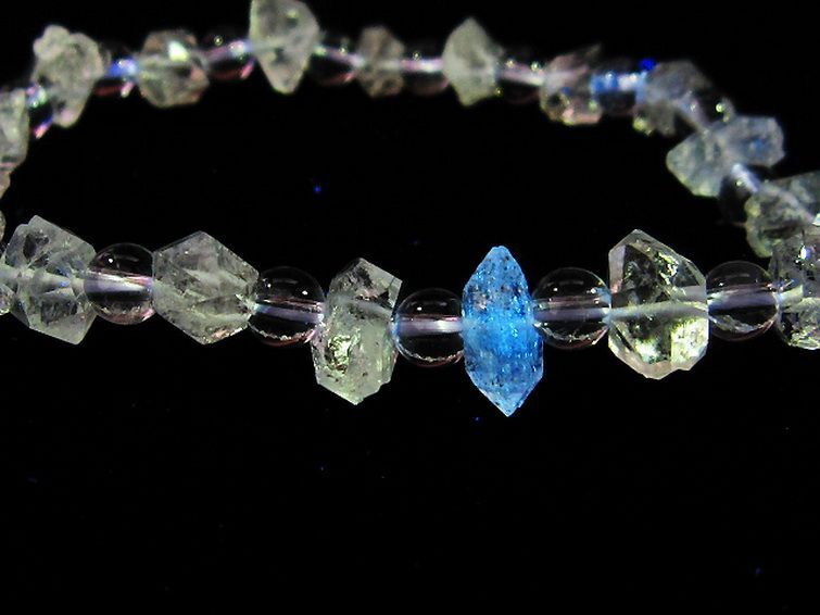 オイルインクォーツ （石油入り 水晶） ブレスレット パキスタン産 [T99-5171] 2枚目